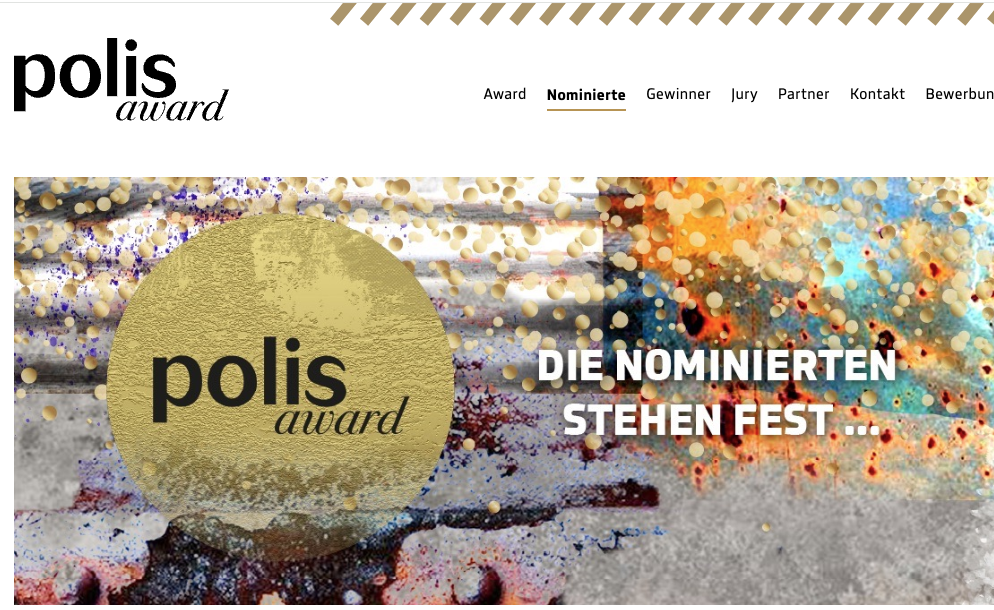 Screenshot Website polis award